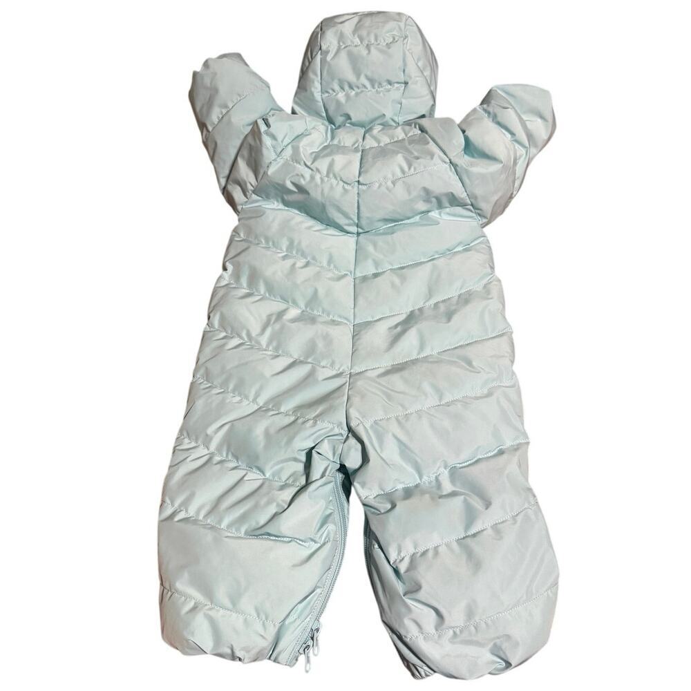 NWOT Reima Tikkanen SZ 3-6 Months Honeycomb Baby Down Snowsuit Sleeping Bag Blue - Picture 4 of 9